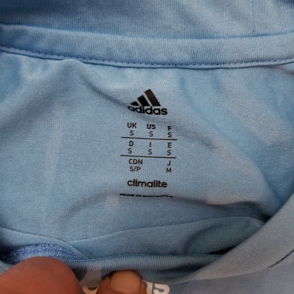 Men's Adidas Climalite Running Soccer Shirt S - Picture 2 of 3